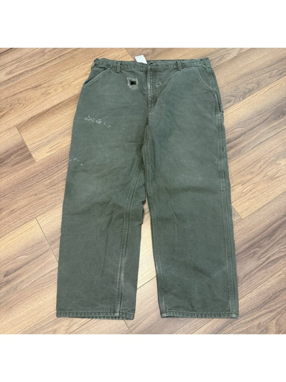 Vintage Carhartt B111 Mos Pants Mens 42x30 Flannel Lined Dungaree Fit